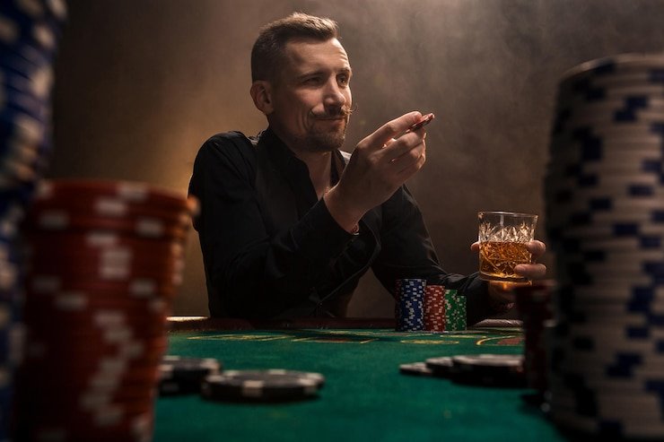 Multiple camera angles of live dealer studio